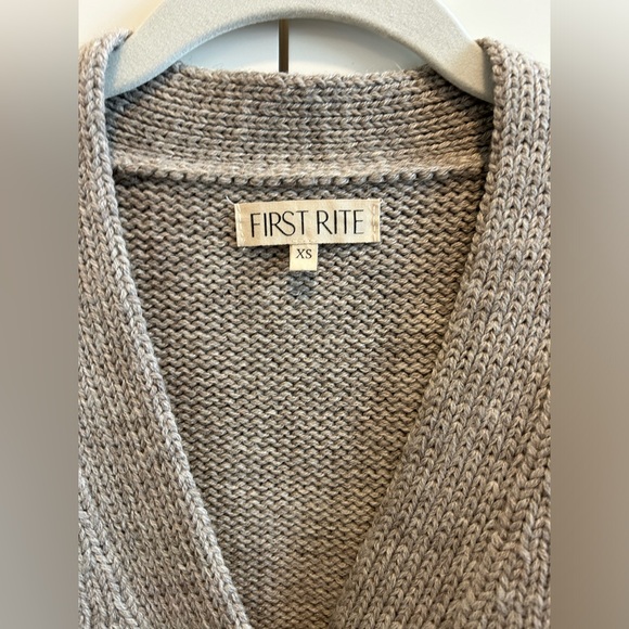 First Rite Jude Cardigan in Undyed Fog Size Small - Picture 14 of 14